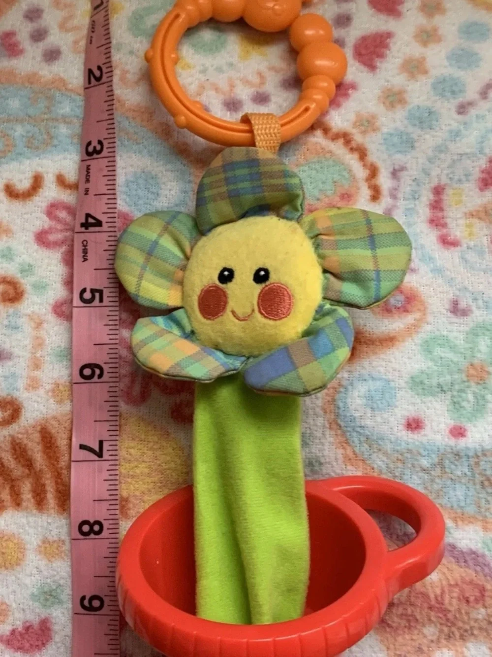 Vtg Fisher Price Mattel Linky Doo Stacking Cups C1494 Daisy Caterpillar